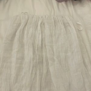 Dissh white strapless maxi dress one size